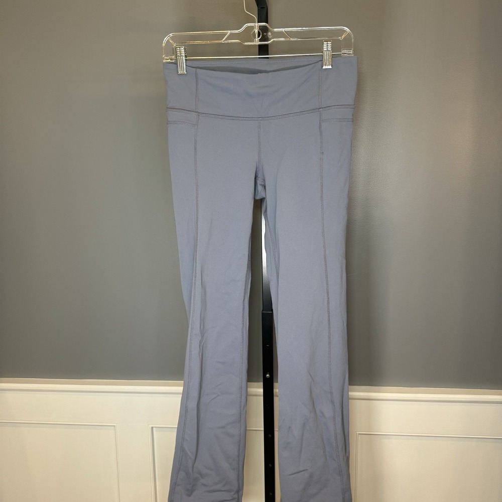 Athleta Yoga Pants Size M Straight Up Womens Blue Wide Leg
